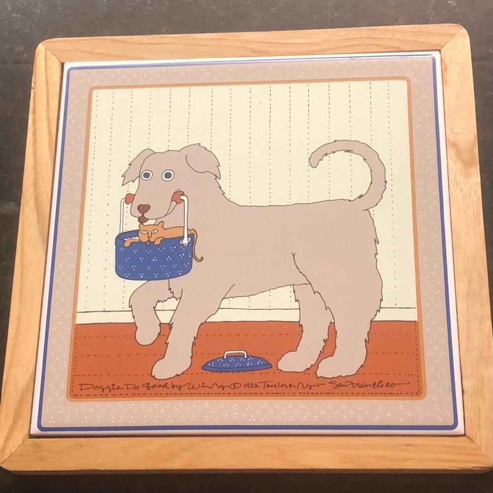 COPY - Vintage Taylor & NG “Doggie Do Good” Kitchen Wall Decor / Trivet